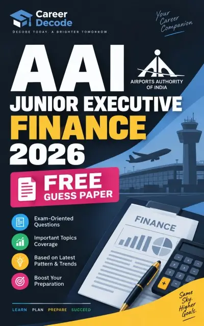 AAI Junior Executive Finance 2026 Free Guess Paper