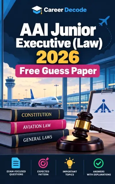 AAI Junior Executive (Law) 2026 Free Guess Paper