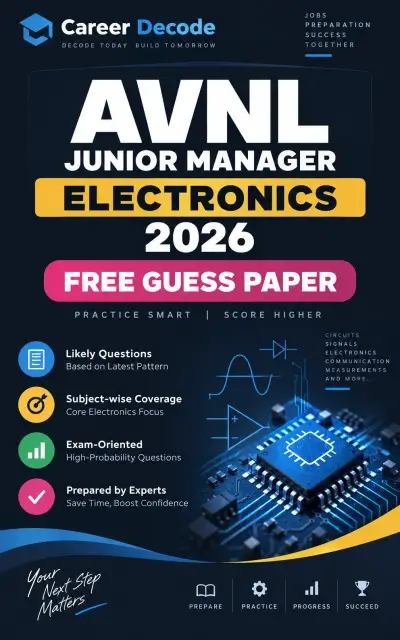 AVNL Junior Manager Electronics 2026 Free Guess Paper