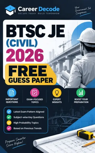 BTSC JE (Civil) 2026 Free Guess Paper