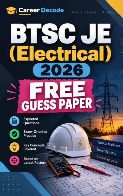 BTSC JE (Electrical) 2026 Free Guess Paper