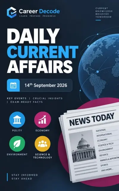 Daily Current Affairs - 14th September 2026