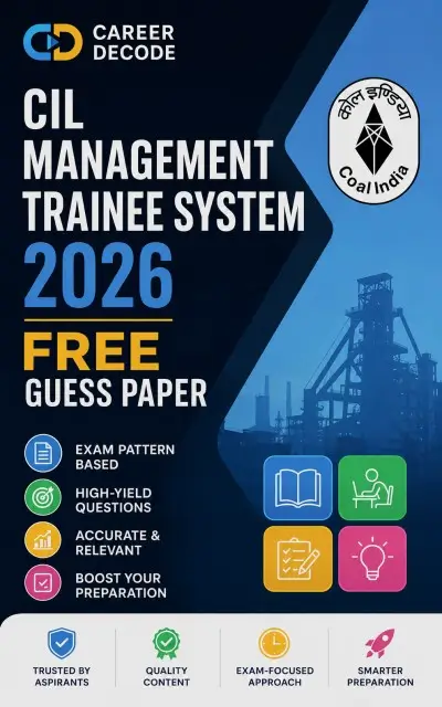 CIL Management Trainee System 2026 Free Guess Paper