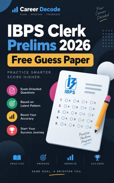 IBPS Clerk Prelims 2026 Free Guess Paper