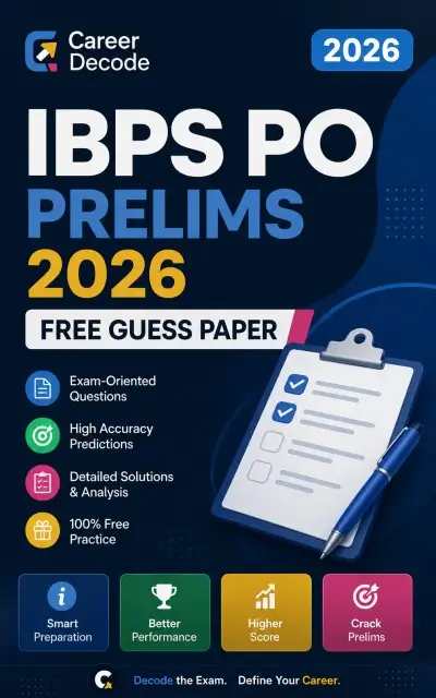 IBPS PO Prelims 2026 Free Guess Paper