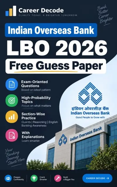 Indian Overseas Bank LBO 2026 Free Guess Paper
