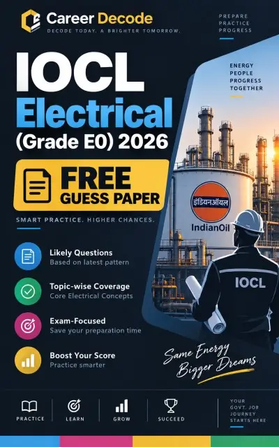 IOCL Electrical (Grade E0) 2026 Free Guess Paper