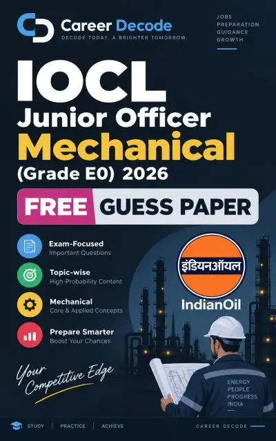 IOCL Junior Officer Mechanical (Grade E0) 2026 Free Guess Paper