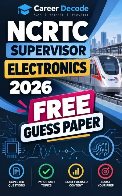 NCRTC Supervisor Electronics 2026 Free Guess Paper