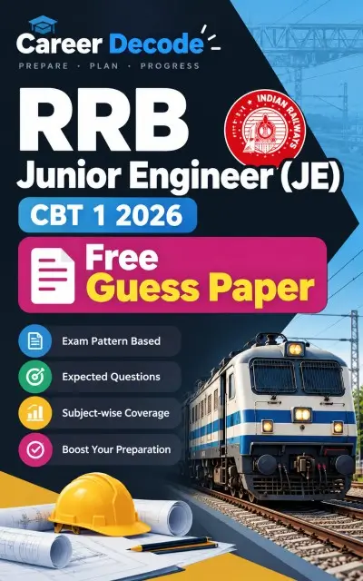 RRB Junior Engineer (JE) CBT 1 2026 Free Guess Paper