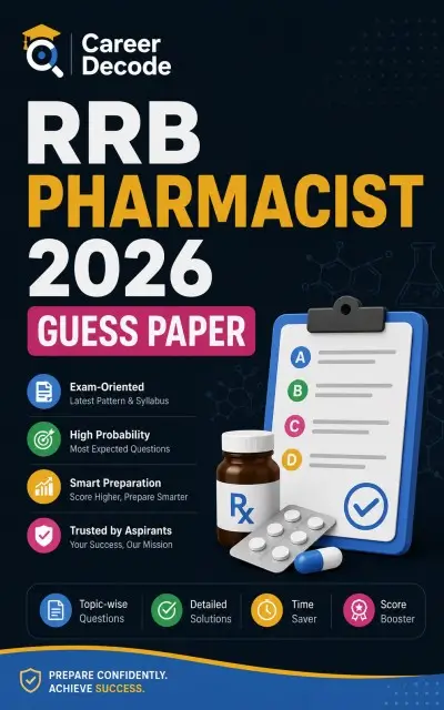 RRB Pharmacist 2026 Guess Paper