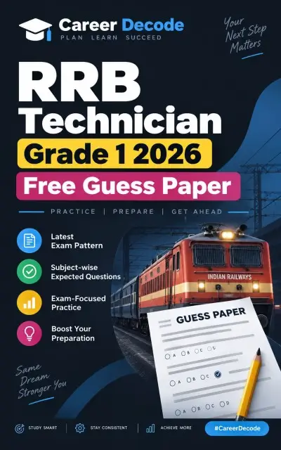 RRB Technician Grade 1 2026 Free Guess Paper