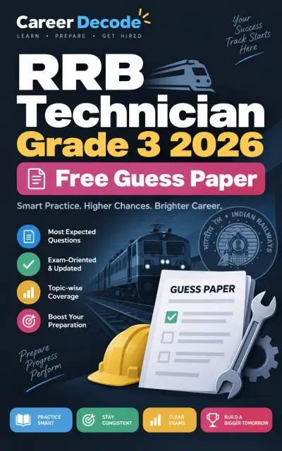 RRB Technician Grade 3 2026 Free Guess Paper