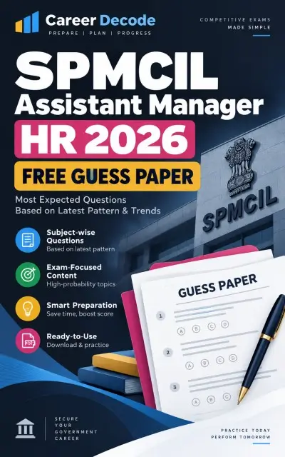 SPMCIL Assistant Manager HR 2026 Free Guess Paper