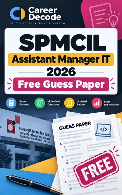 SPMCIL Assistant Manager IT 2026 Free Guess Paper
