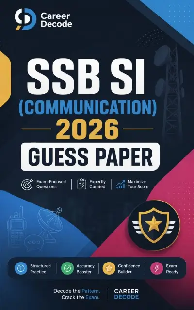 SSB SI (Communication) 2026 Guess Paper