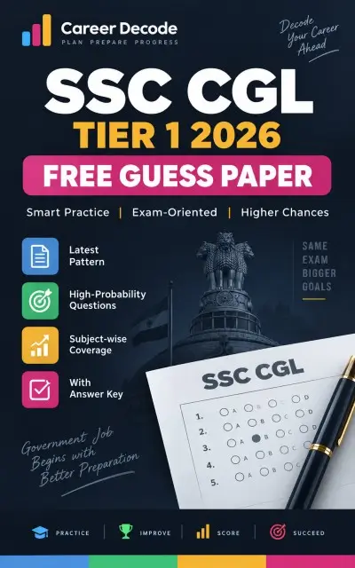 SSC CGL Tier 1 2026 Free Guess Paper
